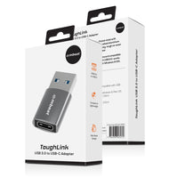 mbeat® Elite USB 3.0 (Male) to USB-C (Female) Adapter -  Converts USB-C device to Any Computers, Laptops with USB-A port, USB 3.0 5Gbps - Space Grey - Image 4