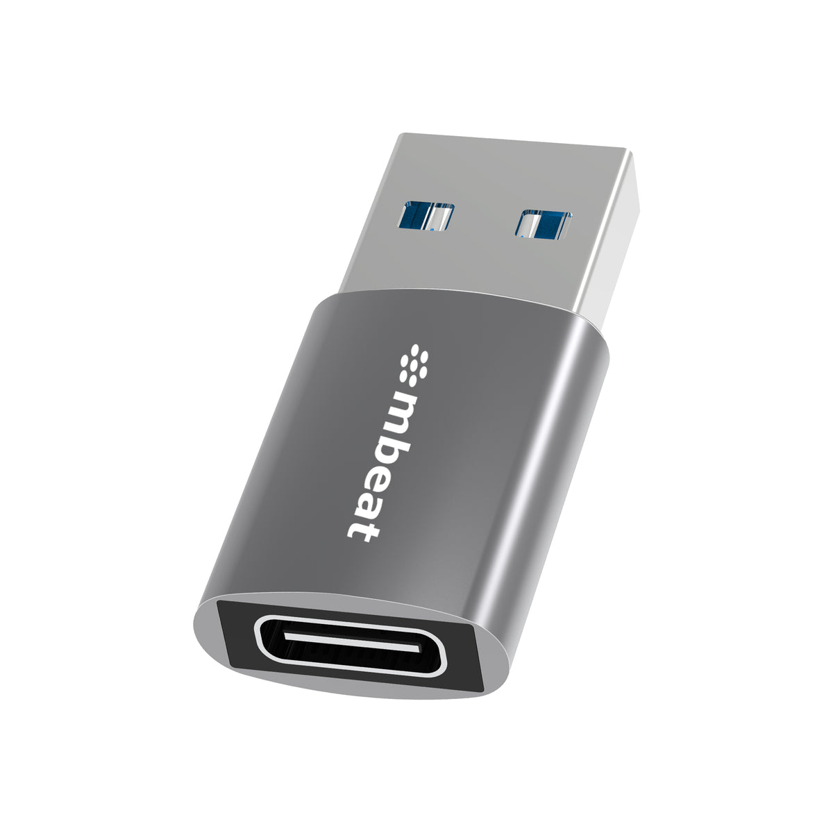 mbeat® Elite USB 3.0 (Male) to USB-C (Female) Adapter -  Converts USB-C device to Any Computers, Laptops with USB-A port, USB 3.0 5Gbps - Space Grey - Image 1