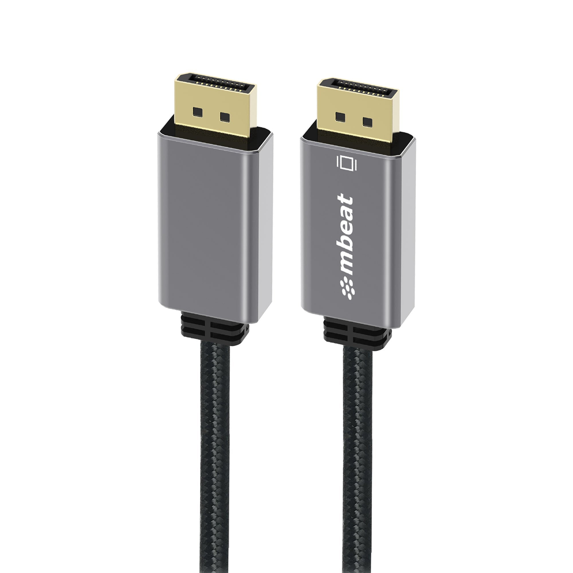 mbeat® Tough Link 1.8m Display Port Cable v1.4 - Connects Computer, Laptop to HDTV, Monitor, Gaming Console, Supports 8K@60Hz (7680×4320) -Space Grey - Image 1