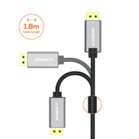 mbeat® Tough Link 1.8m 4K/60Hz Display Port to HDMI Cable -  Connects DisplayPort to HDMI 4K@60Hz (3840×2160), Gold Plated, Aluminium,  Nylon Braided - Image 2