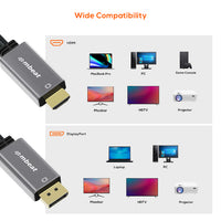 mbeat® Tough Link 1.8m 4K/60Hz Display Port to HDMI Cable -  Connects DisplayPort to HDMI 4K@60Hz (3840×2160), Gold Plated, Aluminium,  Nylon Braided - Image 3