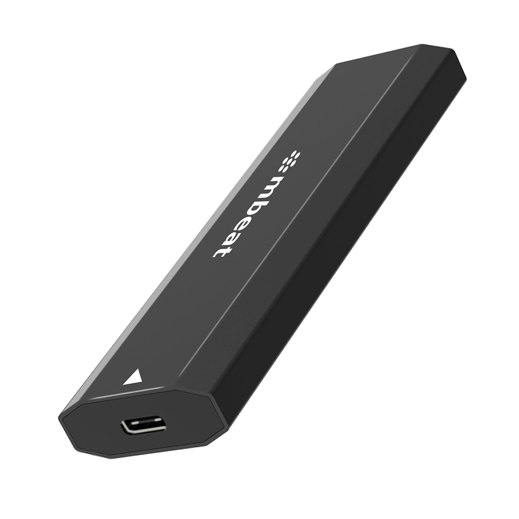 mbeat® Elite USB-C to M.2 SSD Enclosure - Pocket Size, Ultra Durable, Supports M Key, B+M Key SSD Size 2230, 2242, 2260, 2280, NVME, SATA, 50cm Cable - Image 1