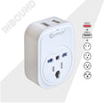 Sansai USB Travel Adaptor USB A + C 2xUSB Charging Outlets 100-240VAC 10A 2400W Compatible with plugs from many countries - Image 1