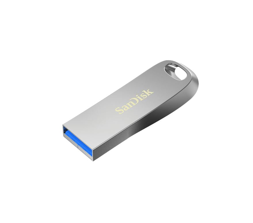 SanDisk 64GB Ultra Luxe USB3.1 Flash Drive Memory Stick USB Type-A 150MB/s capless sliver 5 Years Limited Warranty - Image 1