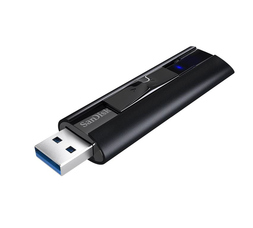 SanDisk 128GB Extreme Pro USB3.1 Solid State Flash Drive CZ880 Black 420MB/s Lifetime Lifetime Warranty - Image 1