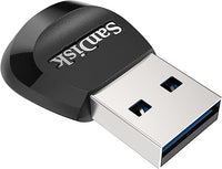 Sandisk MobileMate USB 3.0 Reader  microSD™ card reader   speeds up to 170 MB/s  USB-A 2-year limited warranty (LS) EOL - Image 3