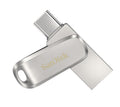 SanDisk 512GB Ultra Dual Drive Luxe USB-C & USB-A Flash Drive Memory Stick 150MB/s USB3.1 Type-C Swivel for Android Smartphones Tablets Macs PCs - Image 1