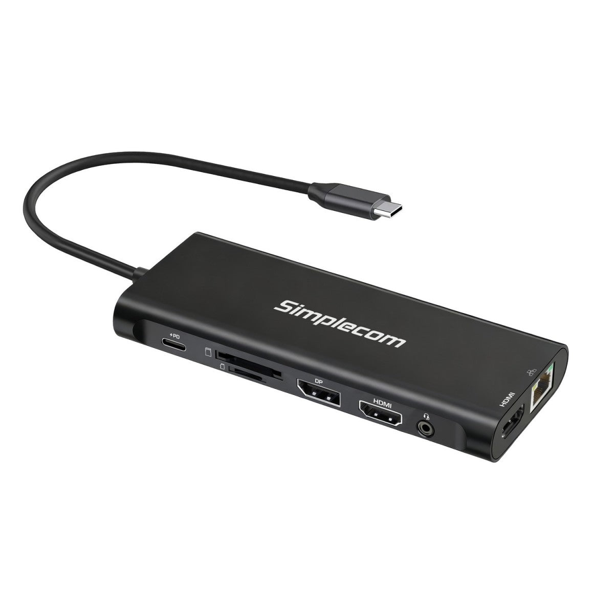 Simplecom CHT814 14-in-1 USB-C 4K Triple Display MST Docking Station with Dual HDMI DP - Image 1