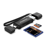 Simplecom CR402B SuperSpeed USB-C and USB-A Dual Slot Card Reader for SD MicroSD USB 3.2 Gen 1 - Image 2