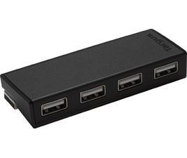 Targus 4-Port USB Hub Black -  Compatible with PC and MAC - Image 1