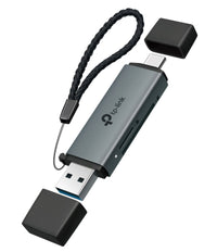 TP-Link UA430D USB 3.0 Type-C&A to SD & microSD 3.0 Card Reader, support SD，SDHC、SDXC，microSD、microSDHC、microSDXC cards up to 2TB. - Image 2