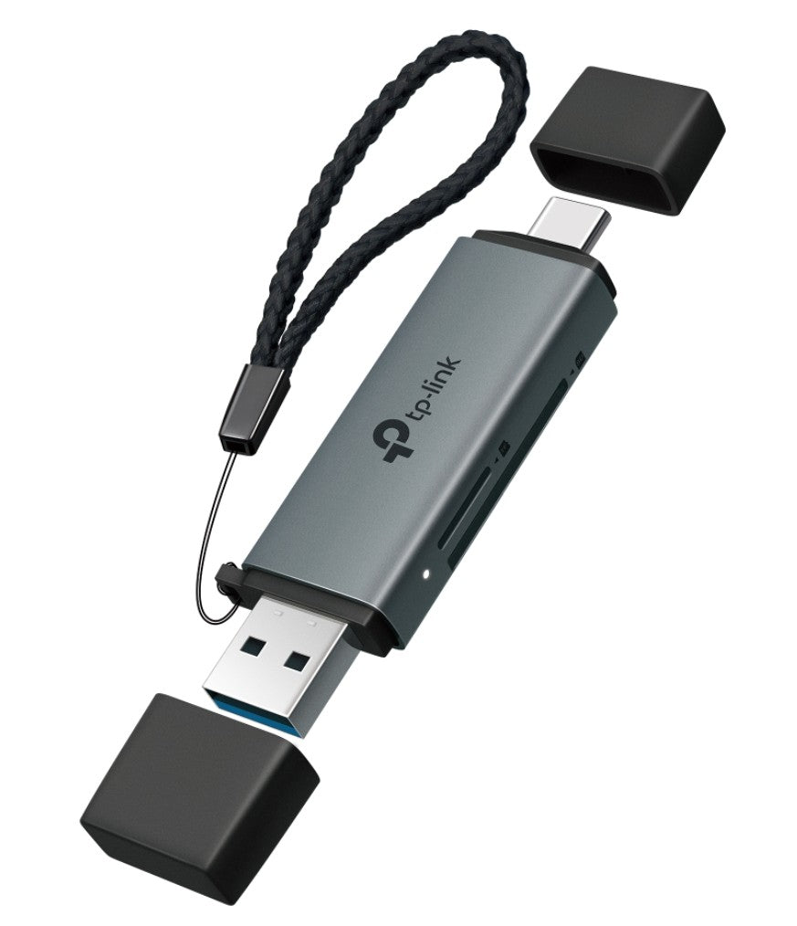 TP-Link UA430D USB 3.0 Type-C&A to SD & microSD 3.0 Card Reader, support SD，SDHC、SDXC，microSD、microSDHC、microSDXC cards up to 2TB. - Image 2