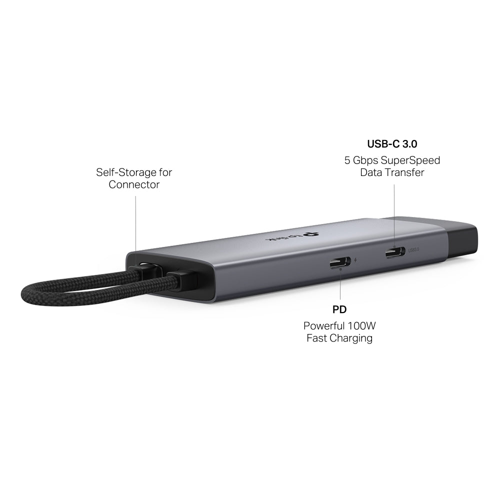 TP-Link UH5020C USB Type-C 5 in 1 Hub, 4K@60Hz HDMI, 100W Power Delivery, 1× USB-C Data Port, 2× USB-A Data Ports. - Image 3