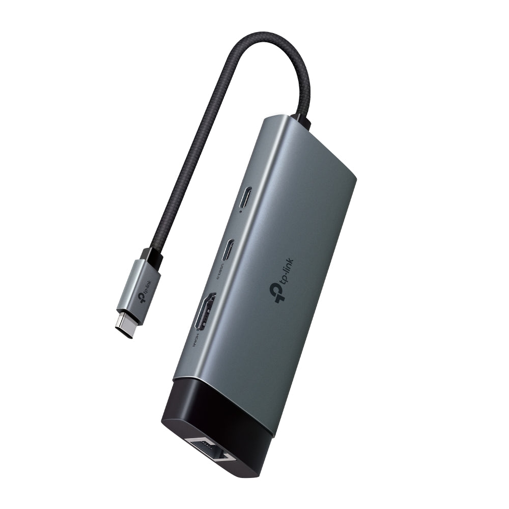 TP-Link UH6120C USB Type-C 6-Port Hub,4K@60Hz HDMI, 1 Gbps ethernet, 100W Power Delivery, 1× USB-C Data Ports, 2× USB-A Data Ports. - Image 2