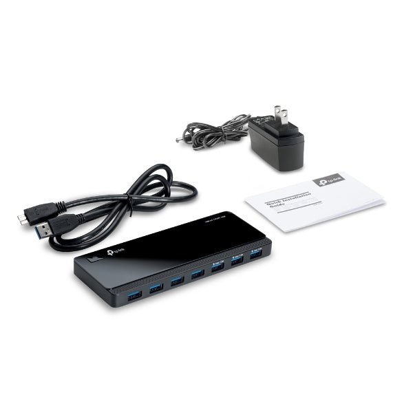 TP-Link UH700 7 Ports USB3 Hub Desktop 2.5A Power Adapter, transfer speeds of up to 5Gbps, 10 times faster than standard USB 2.0 - Image 3
