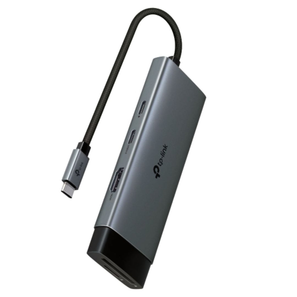 TP-Link UH7020C USB Type-C 7 in 1 Hub, 4K@60Hz HDMI, SD & microSD UHS-I, 100W Power Delivery, 1× USB-C Data Port, 2× USB-A Data Ports. - Image 2