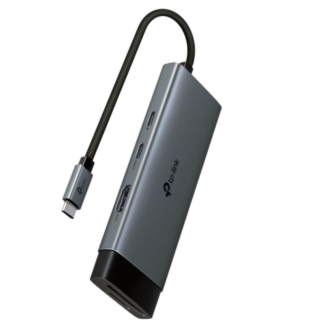 TP-Link UH7020C USB Type-C 7 in 1 Hub, 4K@60Hz HDMI, SD & microSD UHS-I, 100W Power Delivery, 1× USB-C Data Port, 2× USB-A Data Ports. - Image 3