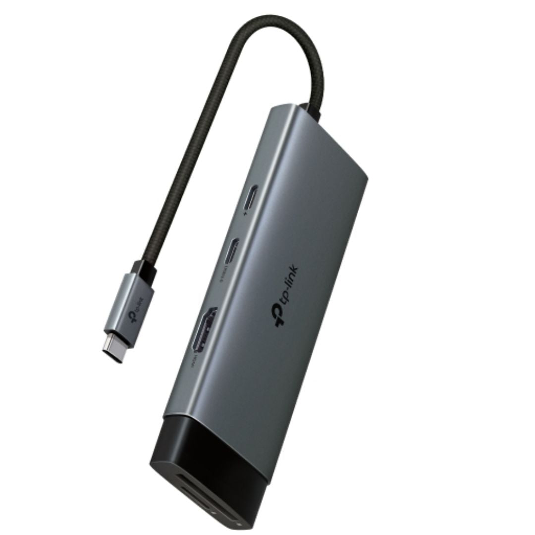 TP-Link UH7020C USB Type-C 7 in 1 Hub, 4K@60Hz HDMI, SD & microSD UHS-I, 100W Power Delivery, 1× USB-C Data Port, 2× USB-A Data Ports. - Image 3