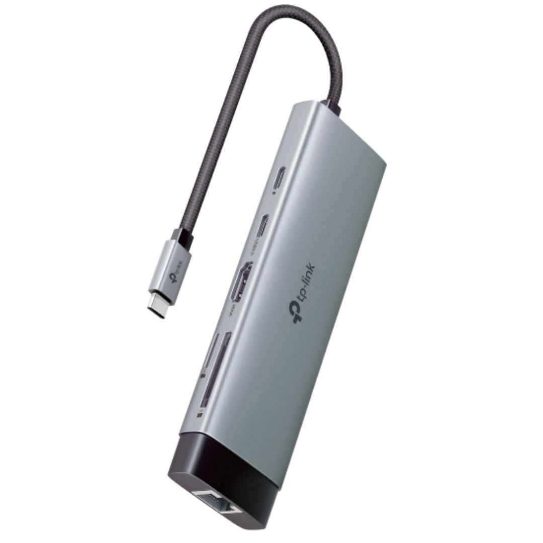 TP-Link UH9120C USB Type-C 9-Port Hub, 4K@60Hz HDMI, 1 Gbps ethernet, SD & microSD UHS-I, 100W Power Delivery, 1× USB-C Data Ports, 3× USB-A Data Port - Image 2
