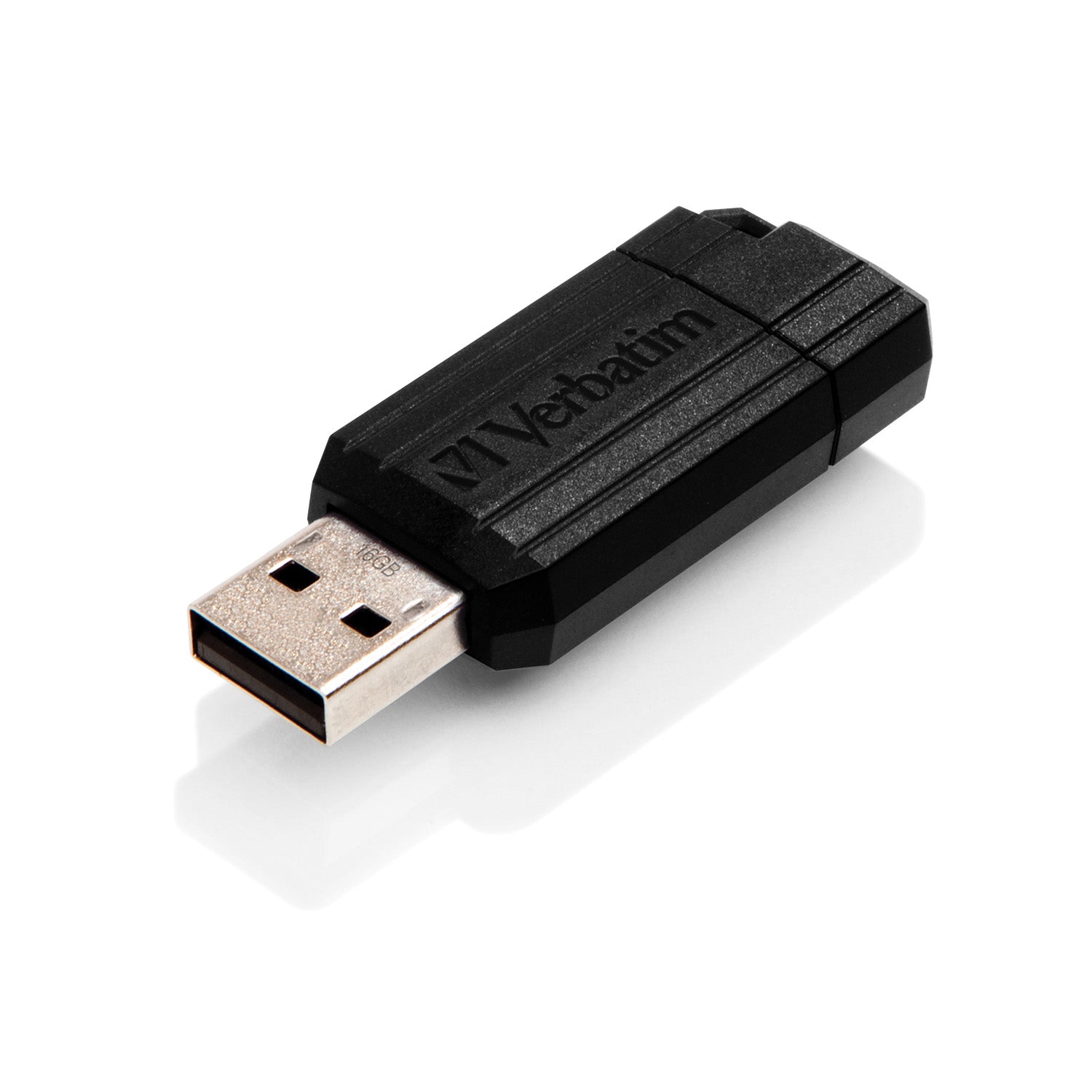 Verbatim Store'n'Go Pinstripe USB 2.0 Drive 16GB, Slim Retractable Design, 2 Years Limited Warranty (Black) - Image 2