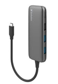 Verbatim USB-C Hub with 2 x USB-A 3.2 Gen 1 supports up to 5Gbps data transfer, 1 x USB-C supports up to 5Gbps data transfer - Space Grey - Image 1