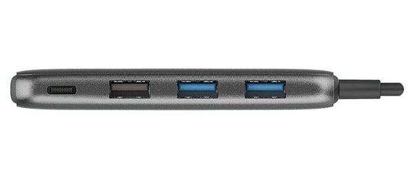 Verbatim USB-C Hub with 2 x USB-A 3.2 Gen 1 supports up to 5Gbps data transfer, 1 x USB-C supports up to 5Gbps data transfer - Space Grey