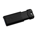 Verbatim Pinstripe USB 3.2 Gen 1 Drive 256GB Black (Microban) - Image 1