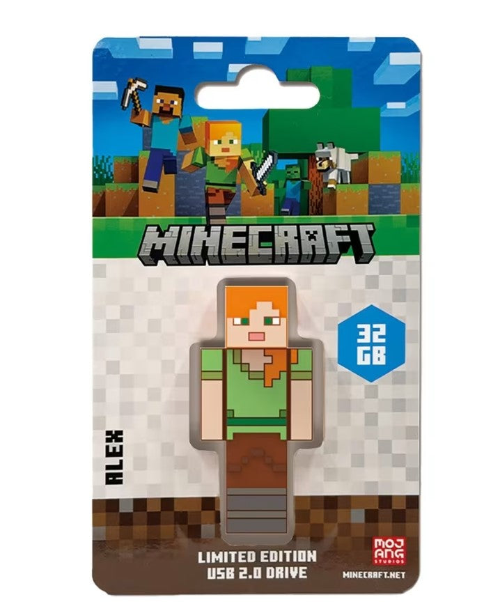 Verbatim Minecraft Alex - Collector's Edition USB Flash Drive - 32GB - Alex Retail Pack - Minecraft Movie 2025 - Image 1