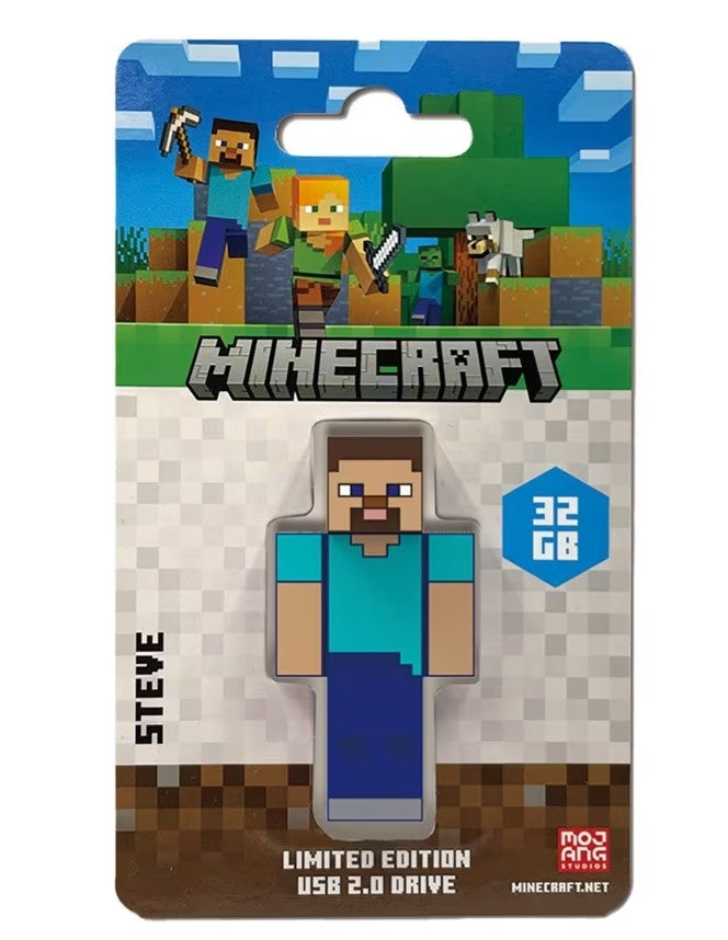Verbatim Minecraft Steve - Collector's Edition USB Flash Drive - 32GB - Steve. Retail Pack - Minecraft Movie 2025 - Image 1