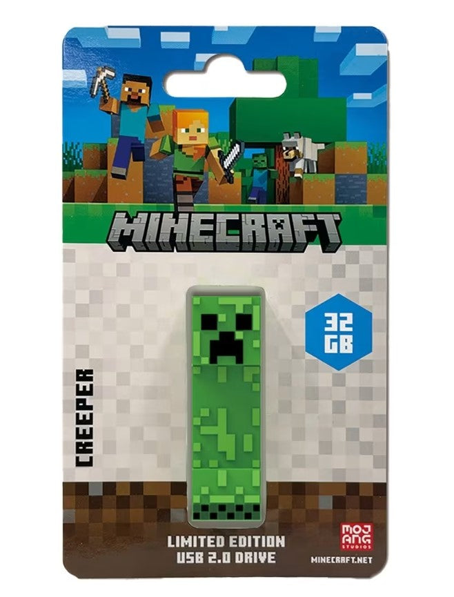 Verbatim Minecraft Creeper - Collector's Edition USB Flash Drive - 32GB - Creeper. Retail Pack - Minecraft Movie 2025 - Image 1