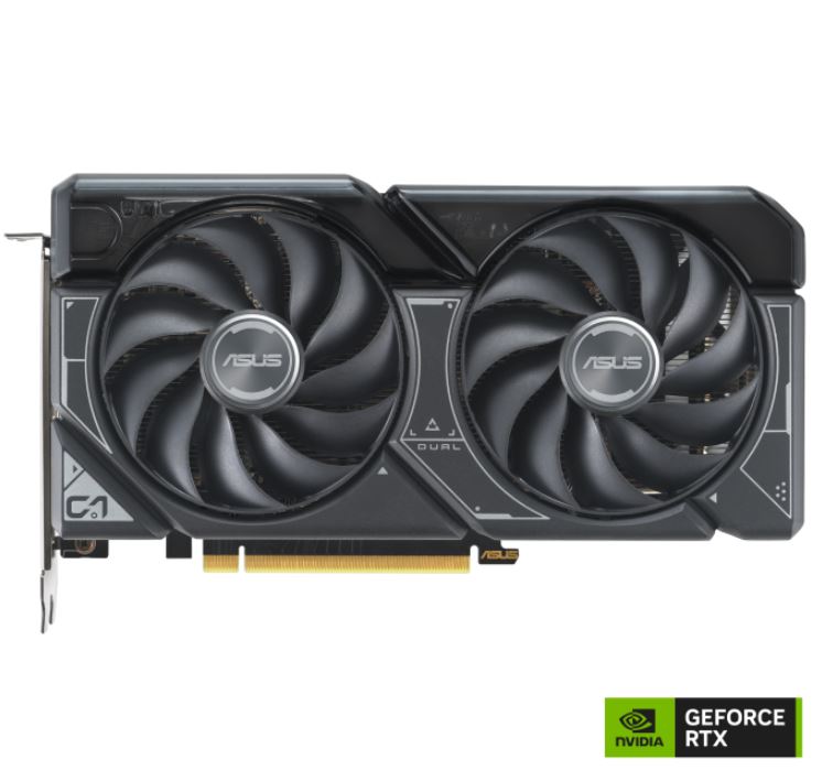 (SI SKU, Not Retail Packed) ASUS nVidia GeForce DUAL-RTX4060TI-O8G-V2  RTX4060 Ti OC Edition 8GB GDDR6, 2565 MHz Boost Clock,  RAM 18 Gbps, 3xDP, 1xHD - Image 1