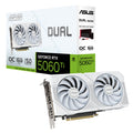 ASUS Dual GeForce RTX™ 5060 Ti 16GB - White OC, NVIDIA®, GDDR7, 4608 CUDA Cores, 28Gbps, 128-bit, PCIe 5.0, HDMI 2.1b, DP 2.1b - Image 1