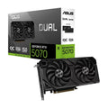 ASUS nVidia GeForce Dual RTX5070 OC 12G-EVO, GDDR7, 6144 CUDA, PCIe 5.0, 28Gbps, 192-bit, 2572MHz OC, 2.5-Slot, SFF Ready, 8K - Image 1
