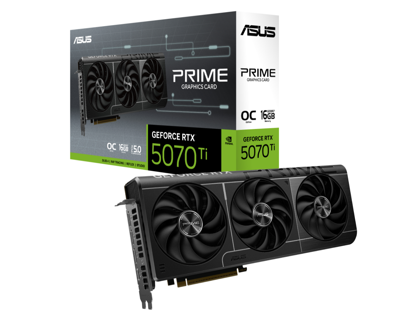 ASUS nVidia GeForce PRIME-RTX5070TI-O16G RTX 5070TI 16GB GDDR7 2527MHz Boost Clock 28 Gbps 256-bit Digital Max Resolution 7680 x 4320 - Image 5