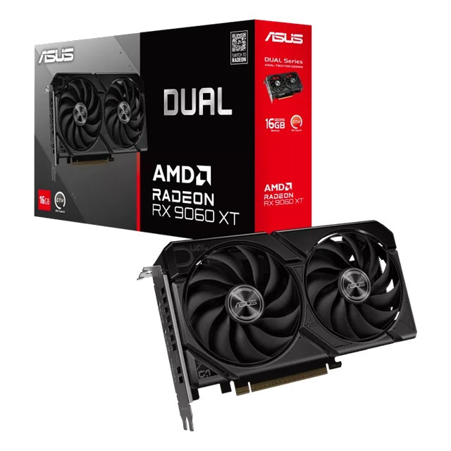 ASUS Dual RTX9060XT 16G, GDDR6, PCIe 5.0, 20Gbps, 128-bit, HDMI 2.1b, 2x DP 2.1a, Dual Fan, 2Yr Wty - Image 5