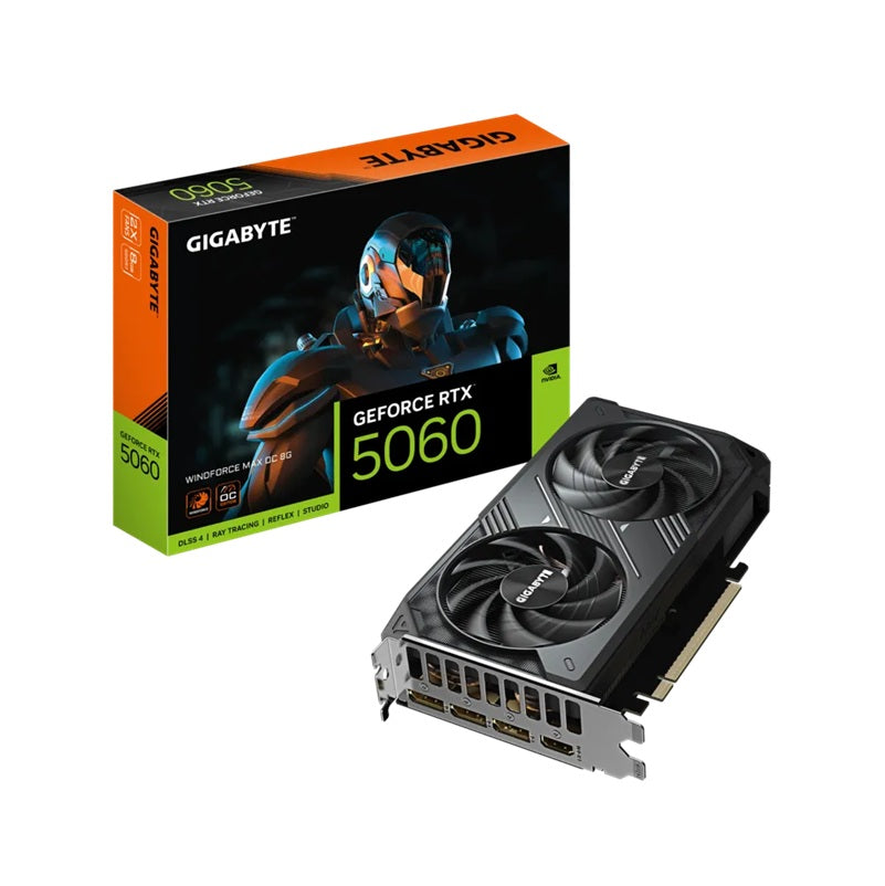 Gigabyte GeForce RTX™ 5060 WINDFORCE 2 MAX OC 8G, 2512MHz, CUDA 3840, 28Gbps, GDDR7, 128 bit, PCI-E 5.0, PSU 550W, DisplayPort 2.1b *3 HDMI 2.1b *1 - Image 5