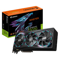 Gigabyte AORUS GeForce RTX 5070 MASTER 12G, 2715 MHz, CUDA  6144, 28 Gbps, GDDR7, 192 bit, PCI-E 5.0, ATX,PSU 750W, DisplayPort 2.1b *3 HDMI 2.1b *1 - Image 1