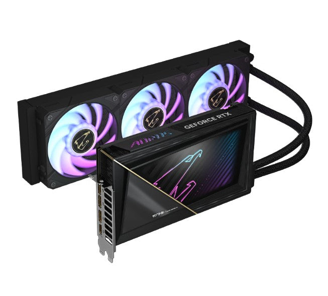 Gigabyte AORUS GeForce RTX™ 5090 XTREME WATERFORCE 32G, 2655 MHz , CUDA 21760, 28 Gbps, GDDR7, 512 bit, PSU 1000W, DisplayPort 2.1b *3 HDMI 2.1b *1 - Image 3