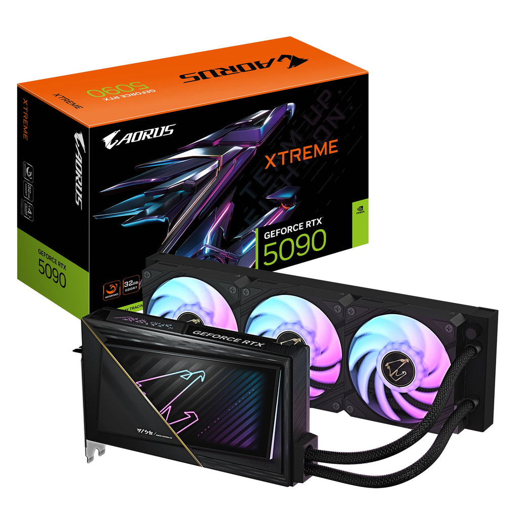 Gigabyte AORUS GeForce RTX™ 5090 XTREME WATERFORCE 32G, 2655 MHz , CUDA 21760, 28 Gbps, GDDR7, 512 bit, PSU 1000W, DisplayPort 2.1b *3 HDMI 2.1b *1 - Image 5
