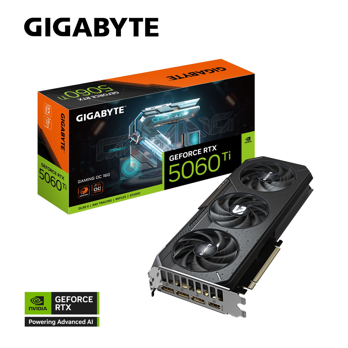 Gigabyte GeForce RTX™ 5060 Ti GAMING OC 16G, 2647 MHz, CUDA TBD, 28 Gbps, GDDR7, 128 bit, PCI-E 5.0, PSU 650W, DisplayPort 2.1b *3 HDMI 2.1b *1 - Image 4
