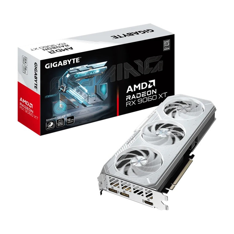 Gigabyte Radeon RX 9060 XT GAMING OC ICE 16G, GDDR6, 3320MHz boost, 2780MHz, 2048 cores, PCIe 5.0, 281mm, 450W, 2x DP 2.1a, HDMI 2.1b - Image 5