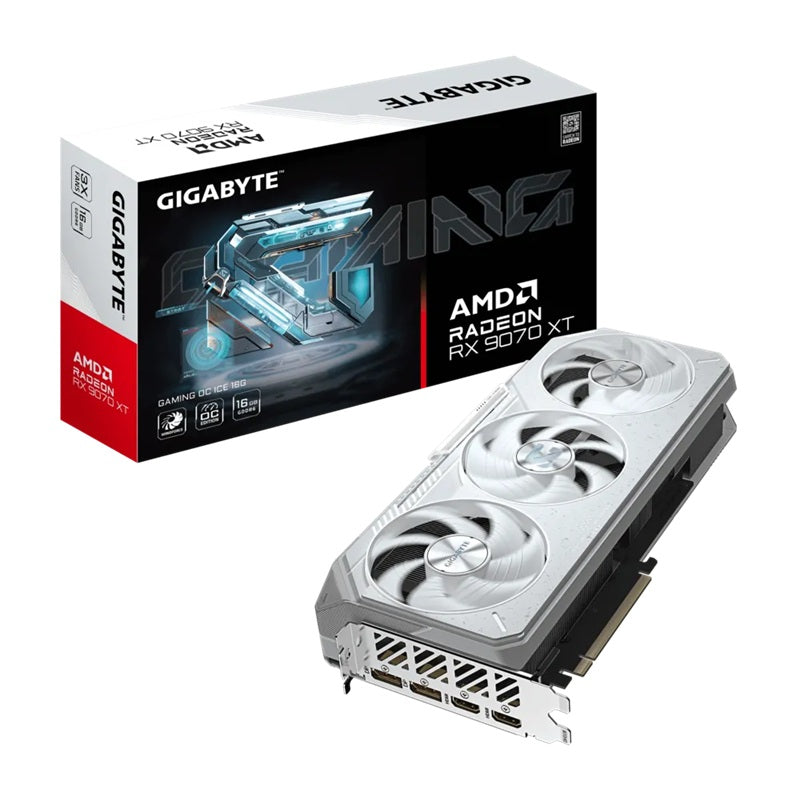 Gigabyte Radeon RX 9070 XT GAMING OC ICE 16G, GDDR6, 3060MHz boost, 2520MHz, 4096 cores, PCIe 5.0, 288mm, 850W, 2x DP 2.1a, 2x HDMI 2.1b - Image 5
