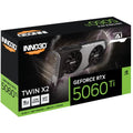 INNO3D nVidia GeForce RTX 5060 Ti TWIN X2 16GB GDDR7, 2572MHz Boost Clock, RAM 28Gbps, 3xDP, 1xHDMI 250x116x41mm - Image 1
