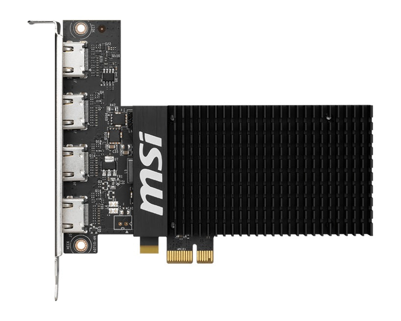 MSI nVidia Geforce GT 710 2GD3H 4HDMI VGA CARD 2GB DDR3 1600 MHz 4xHDMI PCIE2.0x1 954 MHz Core Clock (LS) - Image 2