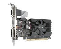 MSI nVidia Geforce GT 710 2GB LP, PCI Express, DDR3, 64bit, 954 Core Clocks, 2048 Memory Size, 1600 Merory Speed, 1xHDMI 1x DVI, 400Mhz Ramdac Speed - Image 2