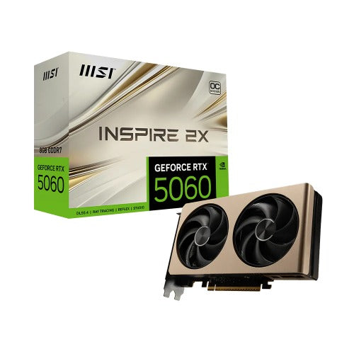 MSI nVidia GeForce RTX 5060 8G INSPIRE 2X OC, PCI Express® Gen 5 x16, Boost: 2535 MHz, CUDA 3840 Units, 8GB GDDR7,. HDMI™ x 1 (emabargo) - Image 5