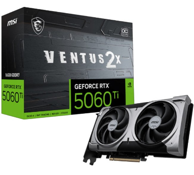 MSI nVidia GeForce RTX™ 5060 Ti 16G VENTUS 2X OC PLUS, PCI Express® Gen 5 x16, Boost: 2602 MHz, CUDA 4608 Units, 16GB GDDR7, HDMI™ x 1 - Image 5