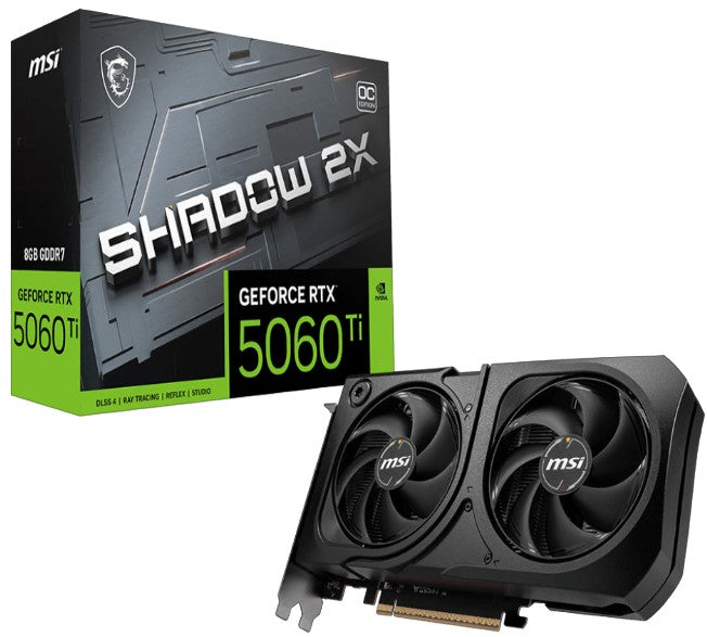 MSI nVidia GeForce RTX 5060 Ti 8G SHADOW 2X OC PLUS, Boost: 2482 MHz, CUDA 8960 Units, 8GB GDDR7, HDMI™ x 1 (embargo) - Image 5