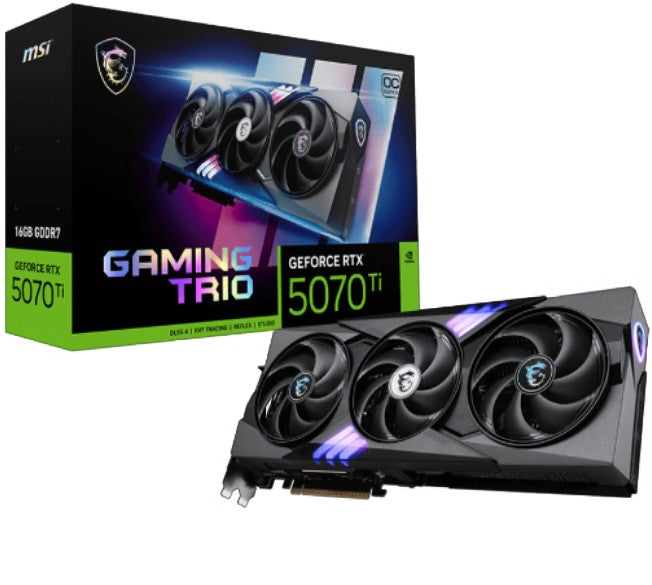 MSI nVidia GeForce RTX™ 5070 Ti 16G GAMING TRIO OC,PCI Express® en 5, Boost: 2572 MHz, CUDA 8960 Units, 16GB GDDR7, HDMI™ x 1 - Image 5