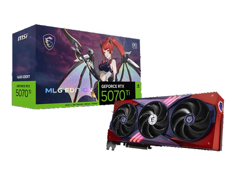 MSI nVidia GeForce RTX 5070 Ti 16G MLG EDITION OC, 8960 CUDA, 16GB GDDR7 256-bit, 28Gbps, 2580MHz, PCIe 5.0, DPx3, HDMI2.1b, 300W, 3yr wty - Image 5